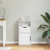 vidaXL bočná skrinka so zásuvkou ODDA biela 40x24x79 cm masív borovica