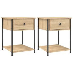 vidaXL Nočn&eacute; stol&iacute;ky 2 ks dub sonoma 44x45x58 cm kompozitn&eacute; drevo