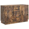 vidaXL Serv&iacute;rovacia skriňa so z&aacute;suvkou Dymov&yacute; dub 89 x 34,5 x 57 cm