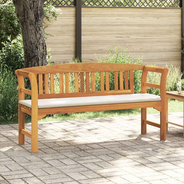 vidaXL Ružov&aacute; lavička Pr&iacute;rodn&aacute; 157 x 46 x 82,5 cm Pevn&eacute; ak&aacute;ciov&eacute; drevo