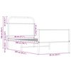 vidaXL Posteľný rám bez matraca 80x200 cm dub sonoma kompozitné drevo