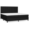 vidaXL Boxspring posteľ s matracom čierna 200x200 cm l&aacute;tka