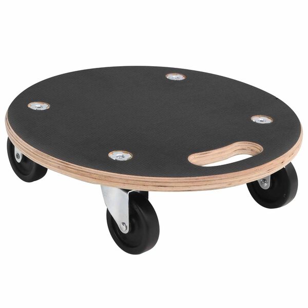 vidaXL Prepravn&yacute; voz&iacute;k 6 pcs Siv&aacute; Preglejka