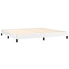 vidaXL Boxspring posteľ s matracom biela 200x200 cm umelá koža