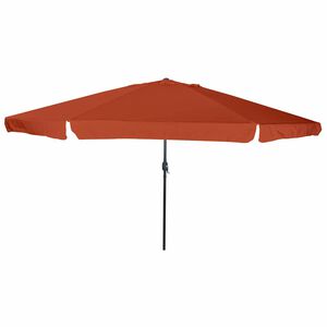 vidaXL Z&aacute;hradn&yacute; slnečn&iacute;k Tehlov&aacute; 394 x 394 x 248 cm Polyester a oceľ
