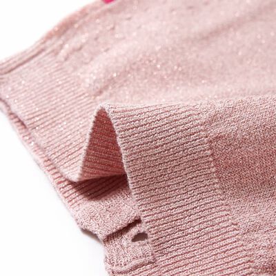 Detský kardigan pletený jemno ružový 92