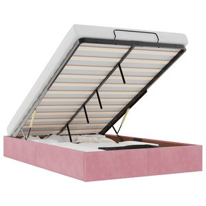 vidaXL Osmansk&yacute; r&aacute;m postele bez matraca ružov&aacute; 120x190 cm zamat