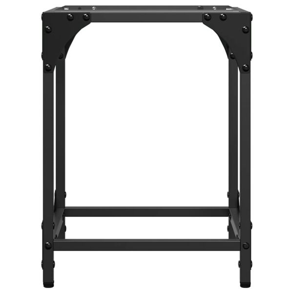 vidaXL Konferenčn&yacute; stol&iacute;k priehľadn&aacute; sklenen&aacute; doska 30x30x40 cm oceľ