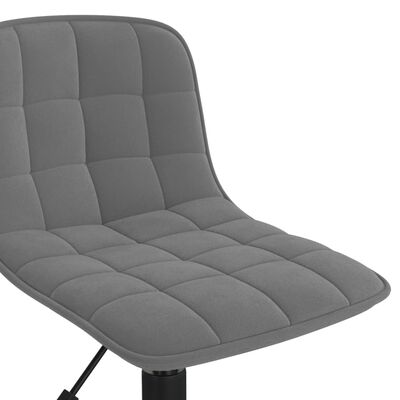 vidaXL Otočné jedálenské stoličky 4 ks tmavosivé zamatové