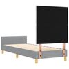 vidaXL R&aacute;m postele s čelnou doskou Svetlosiv&aacute; 80 x 200 cm l&aacute;tka
