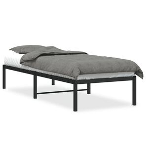vidaXL Kovov&yacute; r&aacute;m postele čierny 75x190 cm
