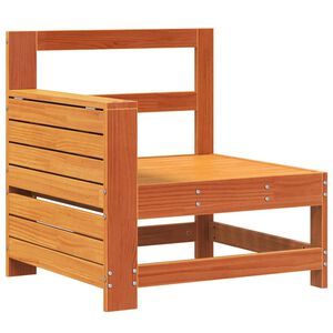 vidaXL Z&aacute;hradn&aacute; pohovka s opierkou ruky a stol&iacute;kom voskov&aacute; borovica