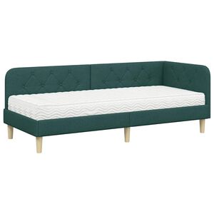 vidaXL Rohov&yacute; r&aacute;m postele Tmavozelen&aacute; 80 x 200 cm l&aacute;tka