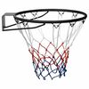 vidaXL Basketbalový kôš čierny 45 cm oceľ