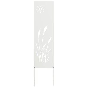 vidaXL Z&aacute;hradn&aacute; clona na s&uacute;kromie Rezac&iacute; Biela 32 x 140 cm
