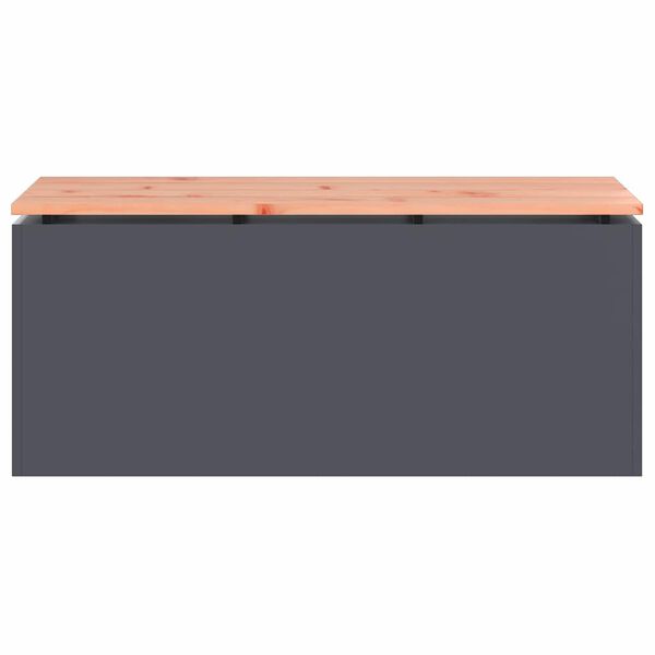 vidaXL Z&aacute;hradn&aacute; lavička Antracit 100 x 40 x 43 cm Oceľ