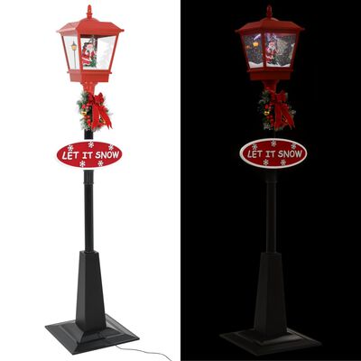 vidaXL Vianočná pouličná lampa so Santom 180 cm, LED