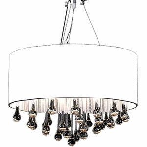 vidaXL Luster s 85 kri&scaron;t&aacute;ľmi, biely