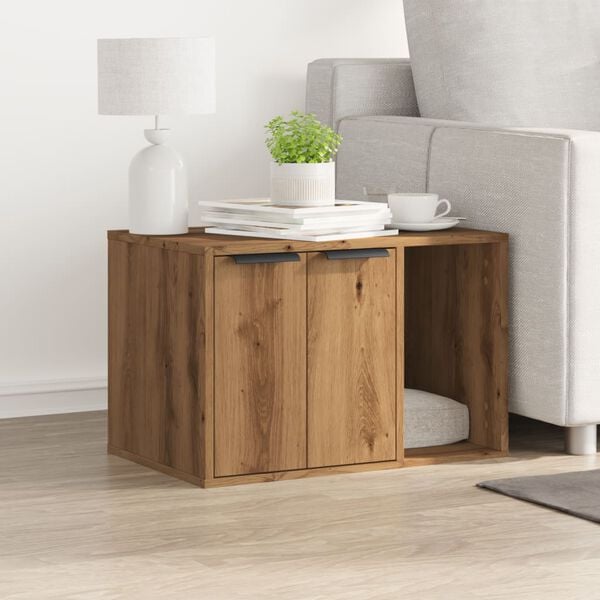 vidaXL Uzavret&yacute; box na stelivo dub artisan 60x40x40cm kompozitn&eacute; drevo