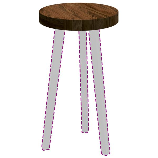 vidaXL Vrchn&aacute; doska Svetlohned&aacute; &Oslash; 30 x 4 cm Mas&iacute;vne dubov&eacute; drevo