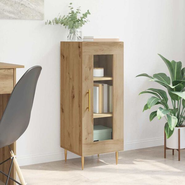 vidaXL Serv&iacute;rovacia skriňa dub artisan 34 x 34.5 x 90 cm