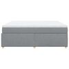 vidaXL Boxspring posteľ s matracom bledosivá 180x200 cm látka