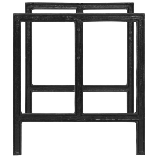 vidaXL Nohy pre jed&aacute;lensk&yacute; st&ocirc;l 150x68x73 cm liatina železa