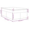 vidaXL Boxspring posteľ s matracom modr&yacute; 140x190 cm l&aacute;tka