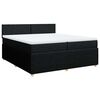 vidaXL Boxspring posteľ s matracom čierna 200x200 cm l&aacute;tka