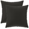 vidaXL Poťah na podložku 2 pcs HEERLEN Čierna 30 x 30 cm Polyester