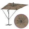 vidaXL Kantileverov&yacute; ban&aacute;nov&yacute; parasol Sivohned&aacute; 249 x 249 x 250 cm