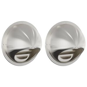 vidaXL Kryty vzduchov&yacute;ch ventil&aacute;torov 2 ks Strieborn&aacute; 100 mm