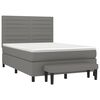 vidaXL Boxspring posteľ s matracom tmavosiv&aacute; 140x190 cm l&aacute;tka