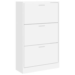 vidaXL Botn&iacute;k biely 63x24x103 cm spracovan&eacute; drevo