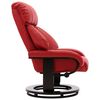 vidaXL Skl&aacute;pacie TV kreslo s podnožkou, červen&eacute;, umel&aacute; koža