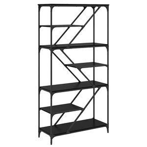 vidaXL Reg&aacute;l na knihy Čierny dub 91 x 36 x 176 cm Kompozitn&eacute; drevo