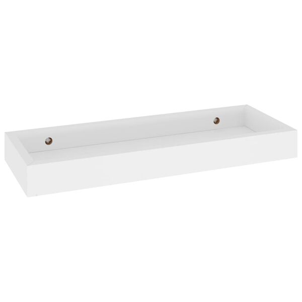 vidaXL Terasov&eacute; n&aacute;stenn&eacute; police 4 ks biele 40x15x4 cm MDF