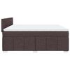 vidaXL Boxspring posteľ s matracom tmavohned&aacute; 200x200 cm l&aacute;tka