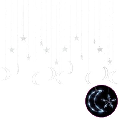 vidaXL Rozprávkové svetlá, hviezda a mesiac 345 LED, studená biela