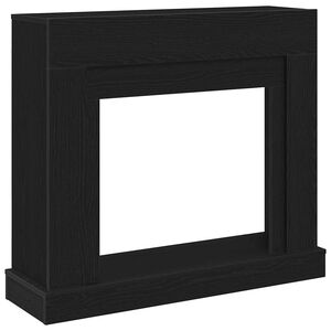 vidaXL Obloženie krbu čierne 100x30x87,5 cm kompozitn&eacute; drevo
