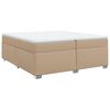 vidaXL Boxspring posteľ s matracom kapuč&iacute;nov&aacute; 200x200 cm umel&aacute; koža