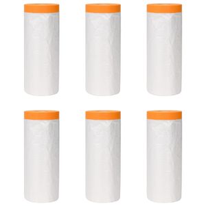 vidaXL Prachov&yacute; list s lepiacou p&aacute;skou 6 ks Priehľadn&aacute; 270 x 1600 cm