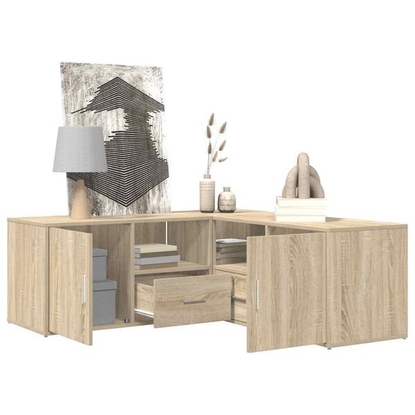 vidaXL Rohov&aacute; skrinka dub sonoma 200x40x45 cm kompozitn&eacute; drevo