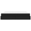 vidaXL R&aacute;m postele s matracom s matracmi 2 pcs Čierna PVC
