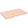 vidaXL Stolov&aacute; doska 80x50x(2-4) cm neo&scaron;etren&yacute; dubov&yacute; mas&iacute;v