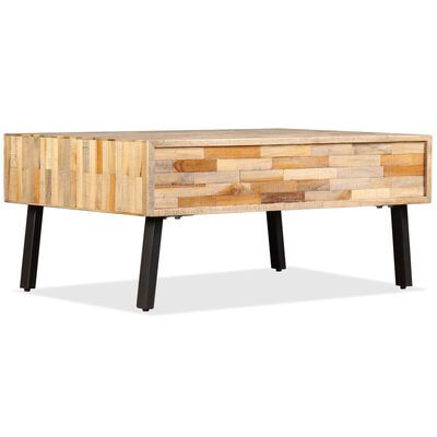 vidaXL Konferenčný stolík z recyklovaného teakového dreva, 90x65x40 cm