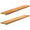 vidaXL Okenn&yacute; parapet 2 ks svetlohned&aacute; 140x20x2 cm dubov&yacute; mas&iacute;v