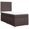 vidaXL Boxspring posteľ s matracom tmavohnedá 90x190 cm látka