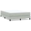 vidaXL Box Spring Posteľ bez matraca Svetlosiv&aacute; 160x220 cm Zamat