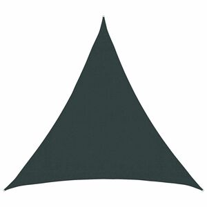 vidaXL Plachta na tienenie 2 x 2 x 2 m HDPE Trojuholn&iacute;kov&yacute; Tmavozelen&aacute;